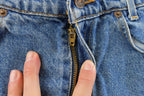 Vintage 1990s Levi's 550 Regular Fit Denim Blue Jeans Size 22 x 24.5 / 90s Levi's / Distressed Sun Faded Jeans / Streetwear