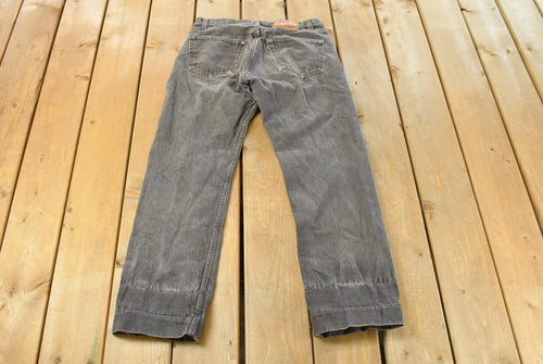 Vintage 1990s Levi's Distressed 501 Original Fit Denim Jeans Men's 30 x 29 / Faded Black Wash / 90s Levi's / Made in USA