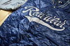 Vintage 1990s Rocawear Embroidered Snap Button Satin Bomber Jacket