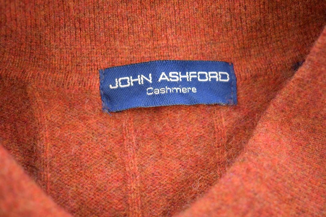 Vintage 1990s John Ashford Cashmere Long Sleeve Shirt