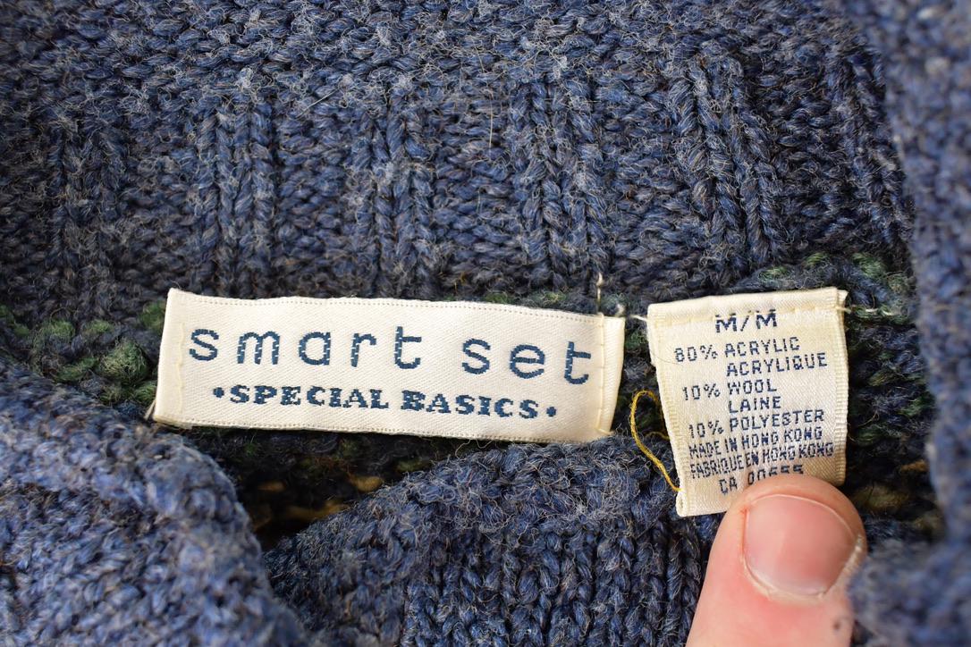 Vintage 1990s Smart Set Special Basics Knit Crewneck Sweater Womens M