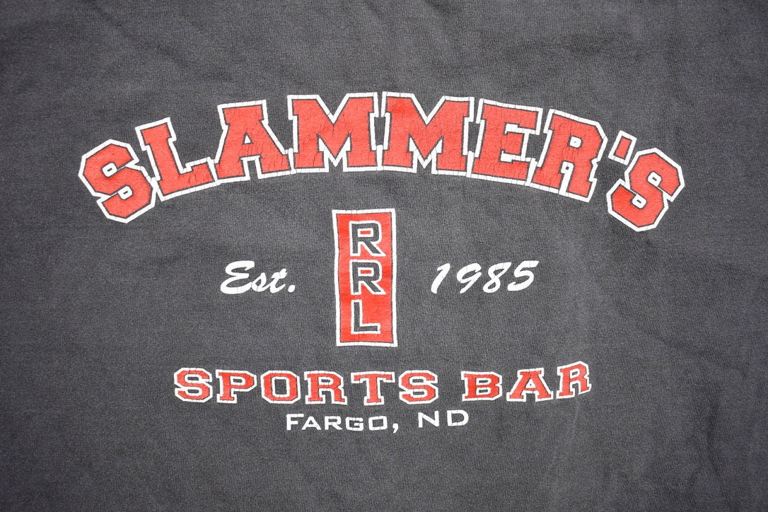 Vintage 1990s Slammers Sports Bar Fargo North Dakota Shirt