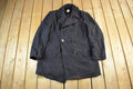 Vintage 1984 Navy Wool Peacoat Men's Large