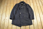 Vintage 1984 Navy Wool Peacoat Men's Large