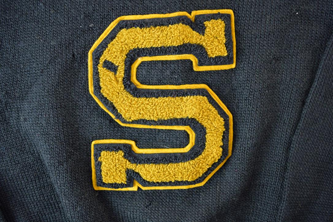 Vintage 1940s Princeton Knitting Mills All Wool S University Collegiate Crewneck