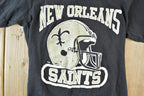 Vintage 1990s Logo 7 New Orleans Saints Youth NFL Graphic T-Shirt