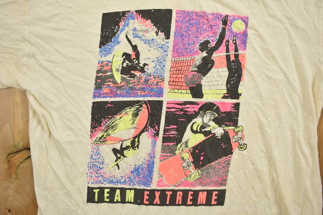 Vintage 1990s Team Extreme Sports Souvenir T Shirt