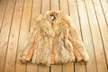 Vintage 1970s Coyote Fur & Leather Coat
