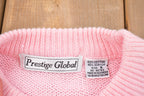 Vintage 1990s Prestige Global Cable Knitted Sweater