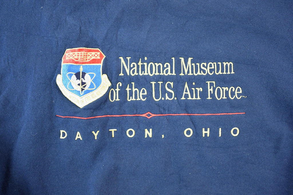 Vintage 1990s US Air Force National Museum Dayton Ohio Souvenir Crewneck Sweatshirt