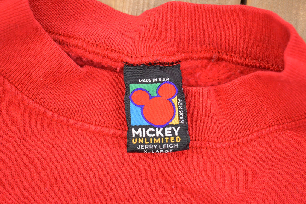 Vintage 1990s Mickey Unlimited Mickey Mouse Graphic Crewneck Sweatshirt