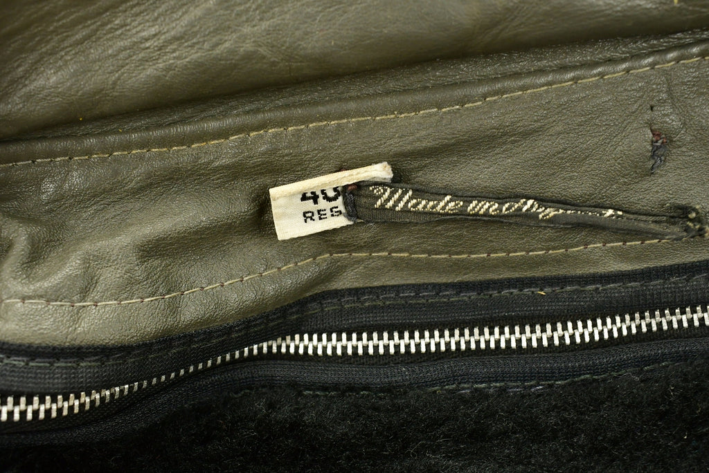 Vintage 1980s Oleg Cassini Leather Biker Jacket