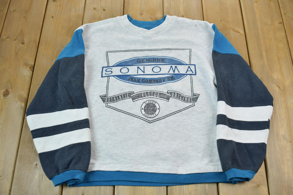 Vintage 1990s Sonoma Souvenir Travel Crewneck Sweatshirt