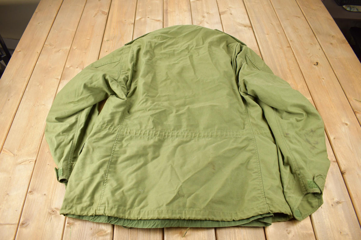 Vintage 1970 OG-107 Military Mans Field Coat With Hood