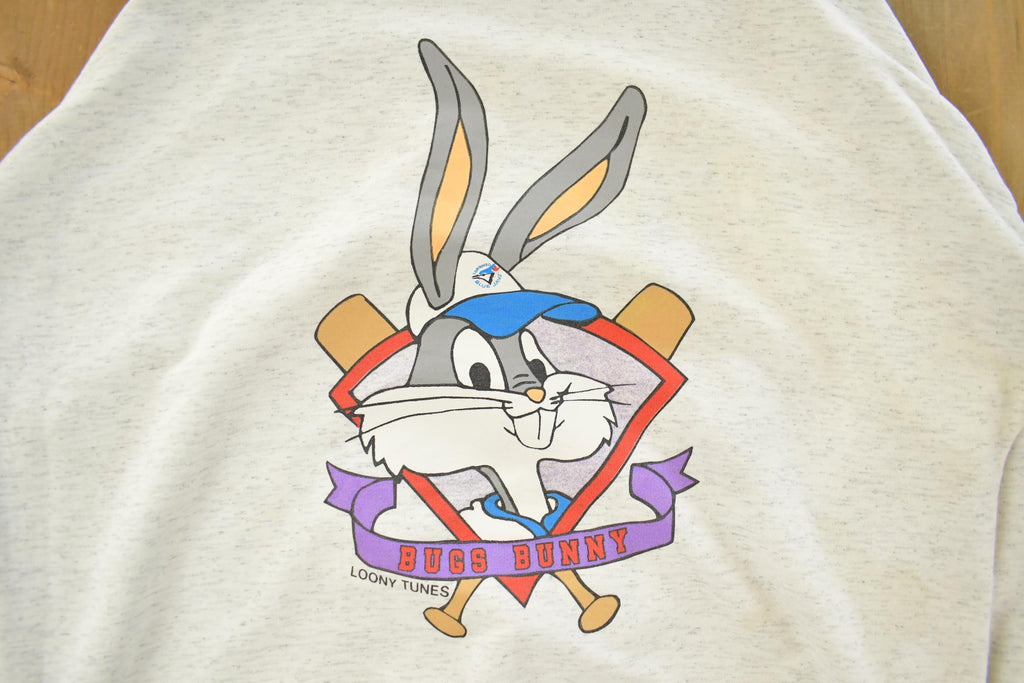 Vintage 1990s Looney Tunes Toronto Blue Jays World Series Hoodie Men's XL