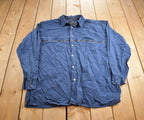Vintage Y2k Sean Jean Distressed Blank Button Up Shirt