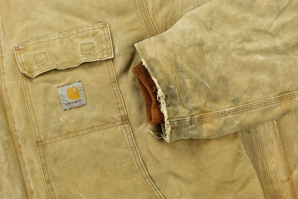 Vintage 1990s Carhartt Tan Chore Coat