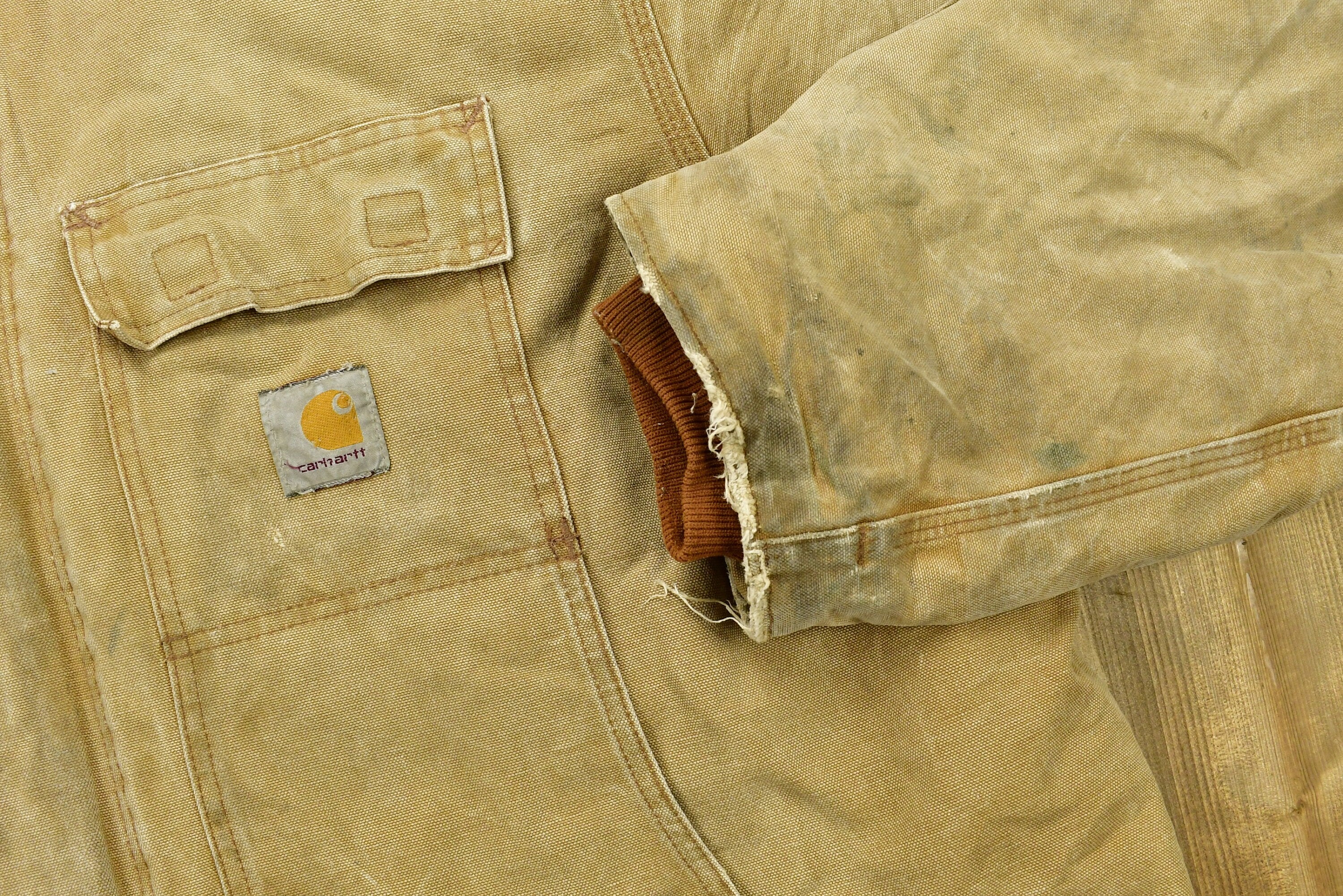 Vintage 1990s Carhartt Tan Chore Coat