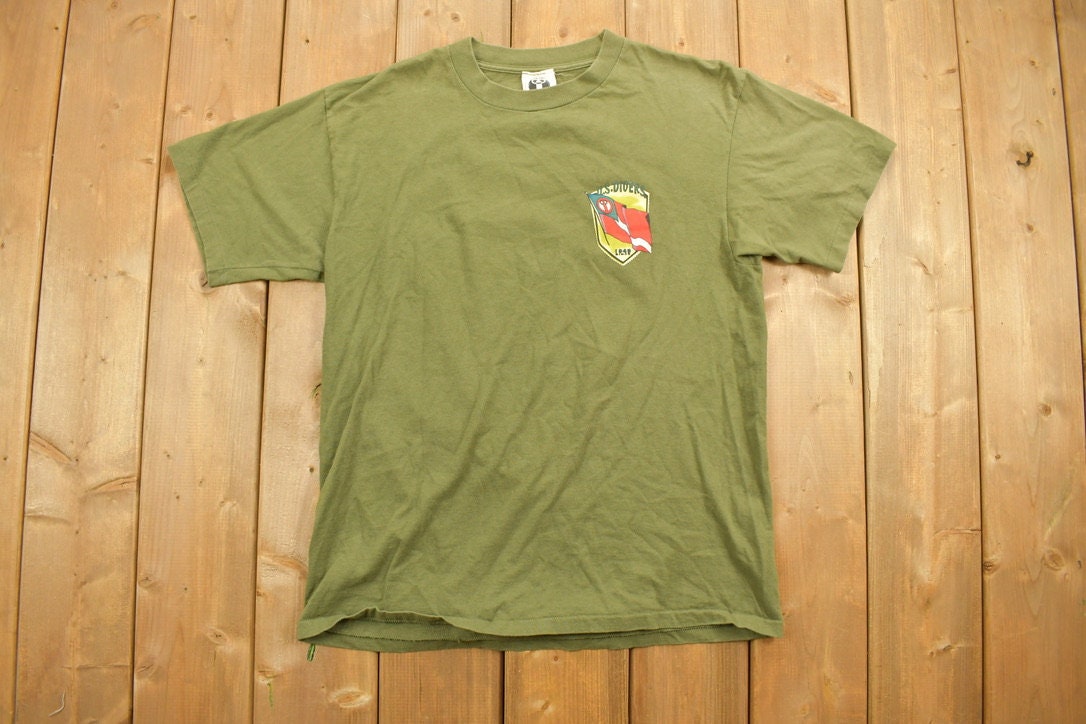 Vintage 1990s U.S Divers Graphic T-Shirt