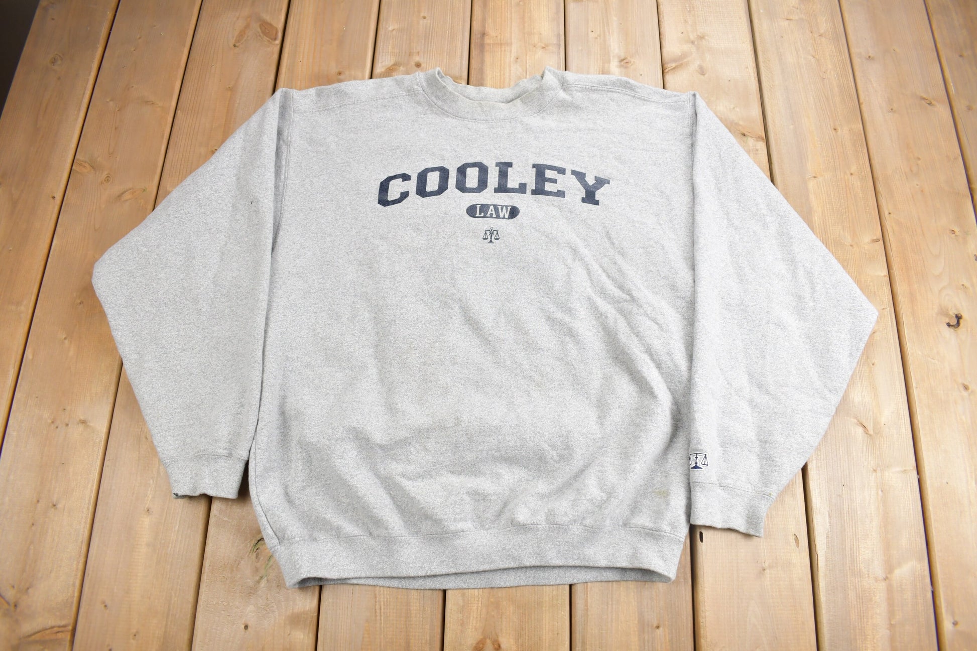 Vintage 1990s Cooley Law Crewneck Sweatshirt / 90s Crewneck / Made In USA / Streetwear / Cooley Law Firm
