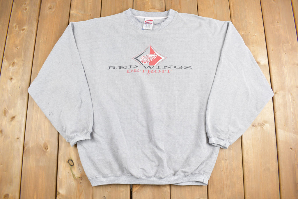 Vintage 1990s Detroit Red Wings NHL Graphic Sweatshirt