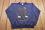 Vintage 1990s Tultex Eagle Pennsylvania Graphic Crewneck Sweatshirt  90s Crewneck  Made In USA  Essential  Streetwear  90s Blank