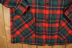 Vintage 1970s Pendleton Plaid Button Blazer Shirt