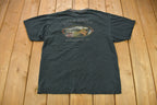 Vintage 1990s Bald Eagle Harley Davidson Marquette Michigan T-Shirt