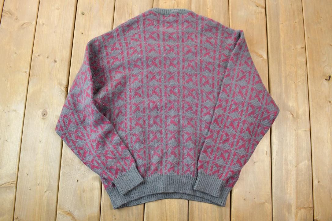 Vintage 1990s Monsieur Paris Knit Crewneck Sweater