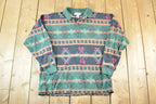 Vintage 1990s Bridgewater Collared Crewneck Sweatshirt Mens L