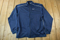 Vintage Y2K Nike Mini Logo Full Zip Sweatshirt / Vintage Nike Grey Tag / Sportswear / Mini Swoosh / Embroidered