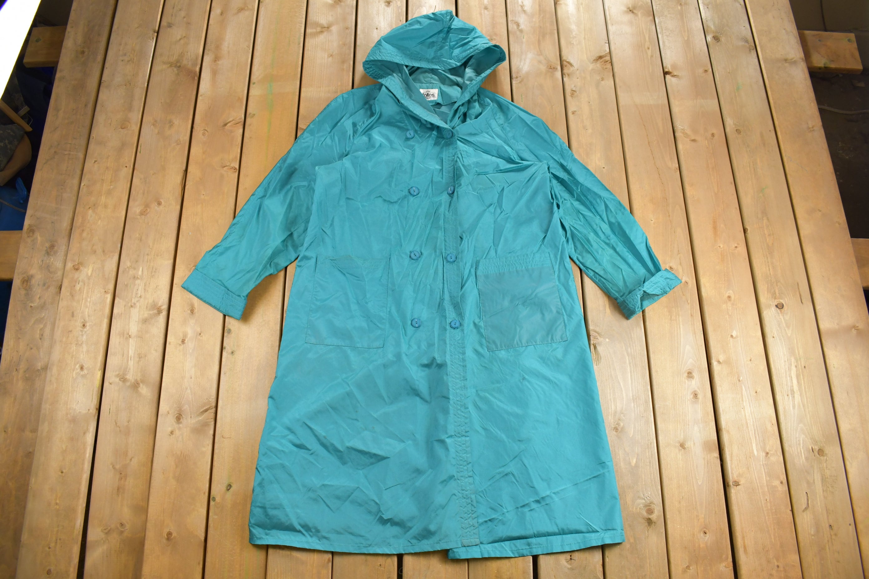 Vintage 1990s The Totes Coat Windbreaker Rain Jacket  Streetwear  Light Jacket  Vintage Windbreaker  Long Jacket