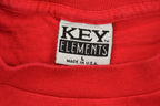 Vintage 1990s Key Elements Blank Red Pocket T Shirt