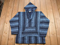 Vintage Knitted Blanket Hooded Sweater