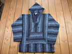 Vintage Knitted Blanket Hooded Sweater