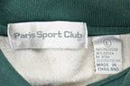 Vintage 1990s Paris Sport Club Plaid Rugby Sweatshirt