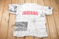 Vintage 1990s Indiana Map Souvenir T Shirt