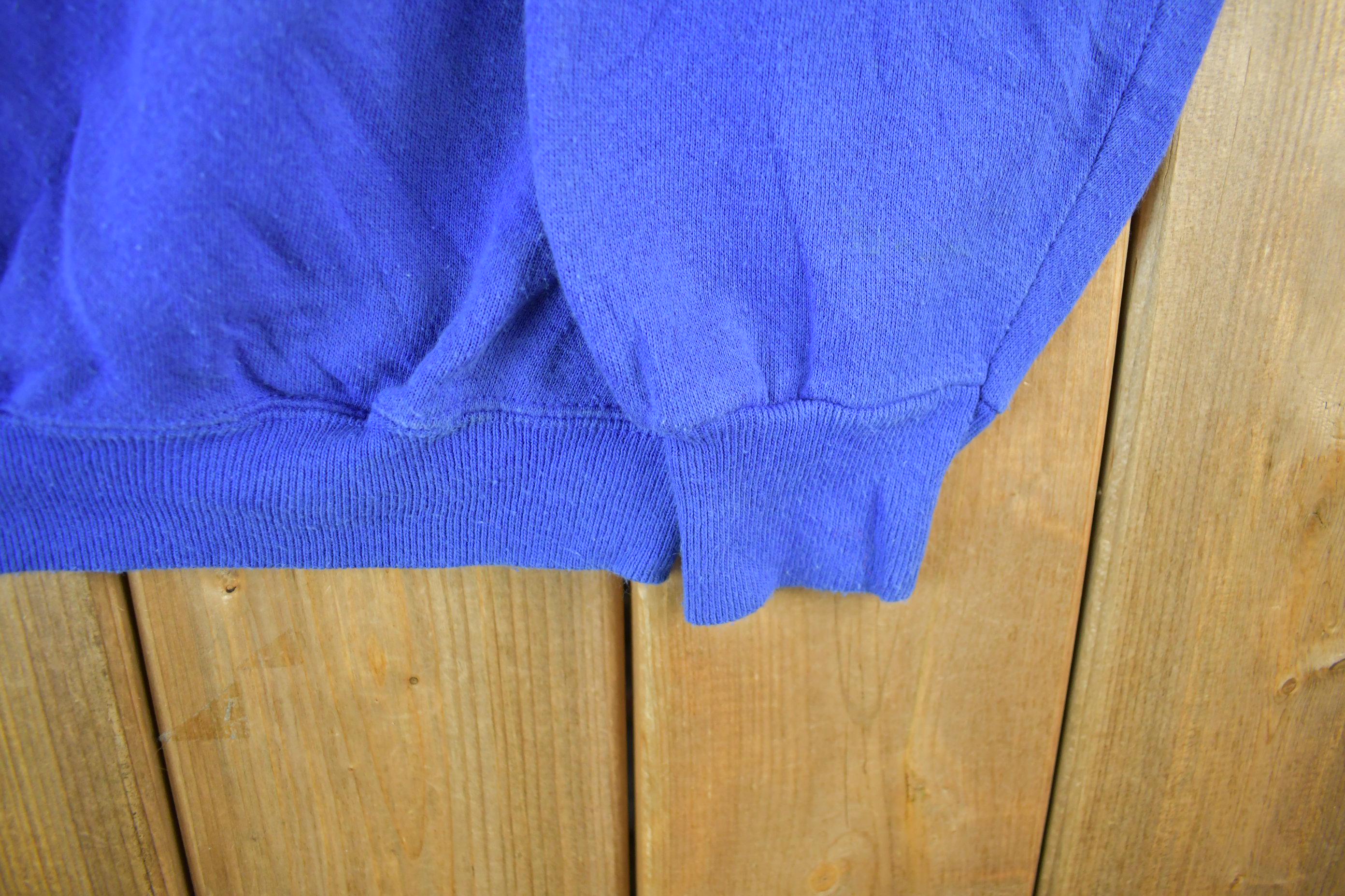 Vintage 1990s Hanes Blank Crewneck Sweatshirt Adult Medium