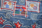 Vintage 1990s KORET City Blues Embroidered Button Up Vest / 1990s Button Up Vest / Vintage Vest / Embroidered Vest /