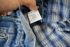 Vintage 1990s Levi's Denim Blanket Lined Vest Jacket Mens Medium