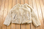 Vintage 1980s Woolrich Faux Fur Reversible Coat