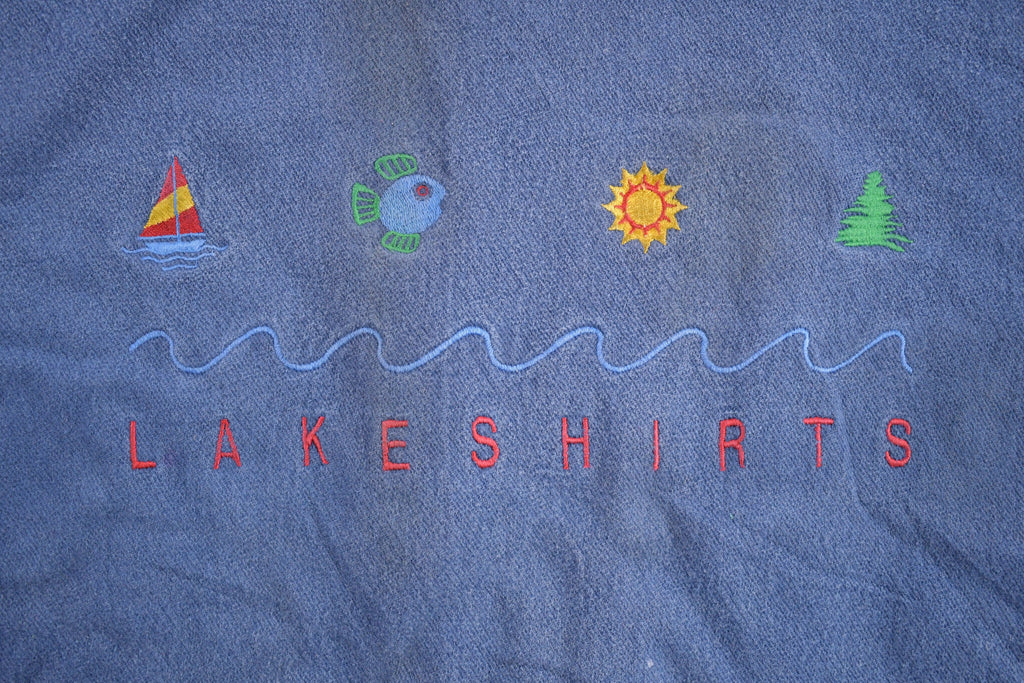 Vintage 1990s Lake Shirts Zip Up Sweatshirt
