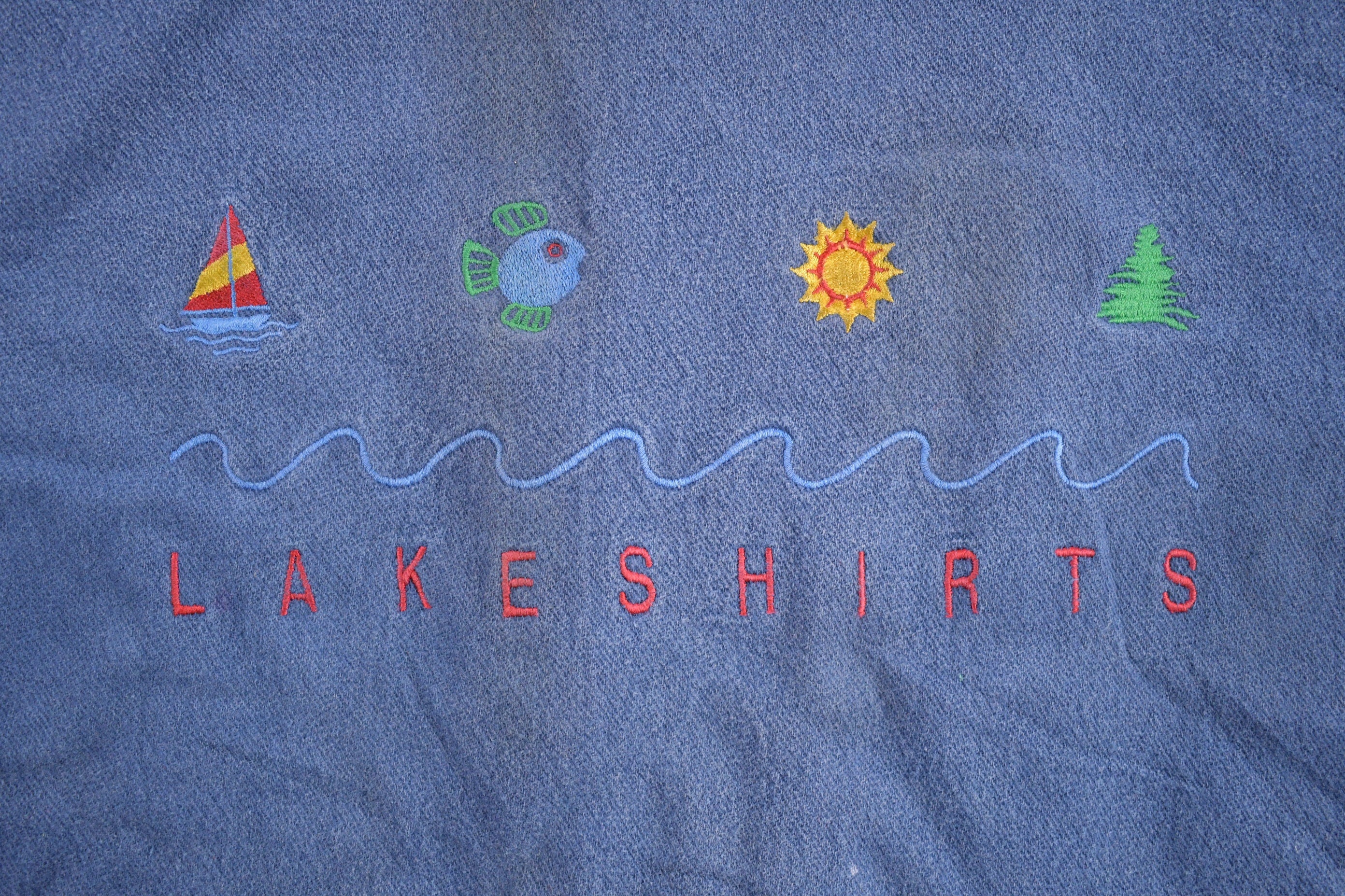 Vintage 1990s Lake Shirts Zip Up Sweatshirt