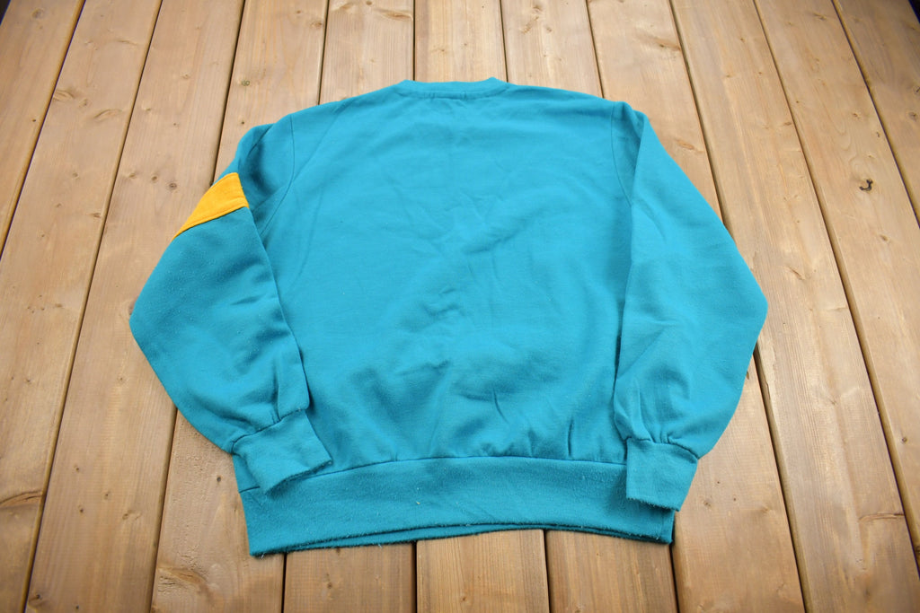 Vintage 1990s Blank Striped Crewneck Sweatshirt