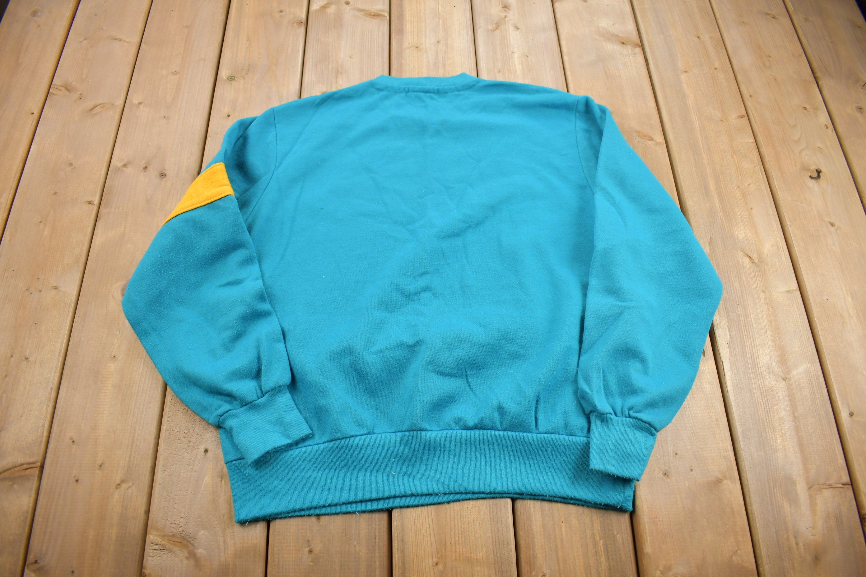 Vintage 1990s Blank Striped Crewneck Sweatshirt