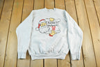 Vintage 1990s Christmas Santa Helper Crewneck Sweatshirt Men's Small
