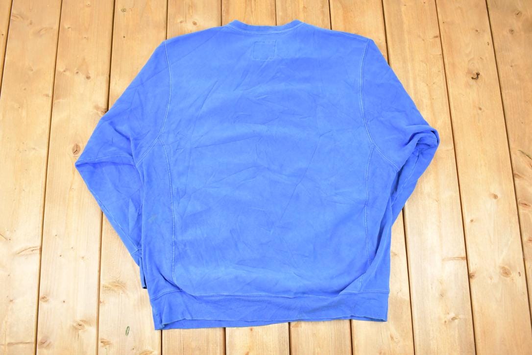 Vintage 1990s Steve And Barry's Fredonia Embroidered University Crewneck Sweater Mens L