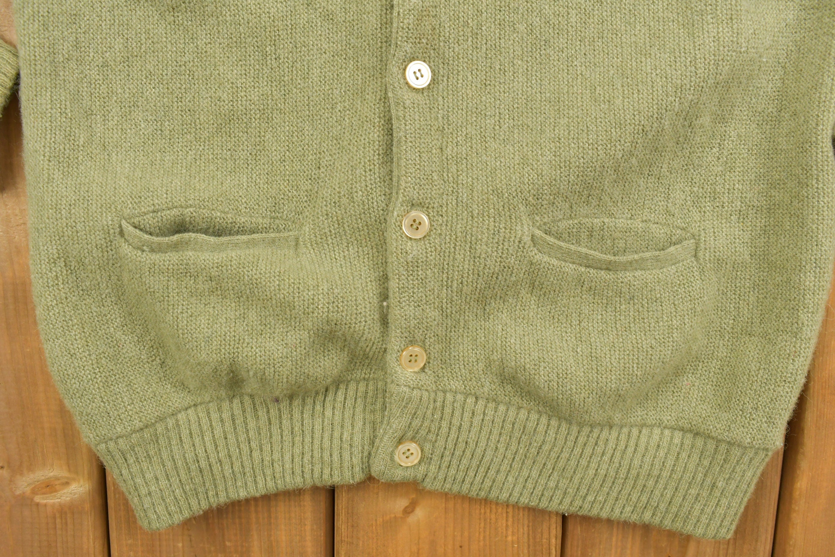 Vintage 1980s Knitted Cardigan Sweater
