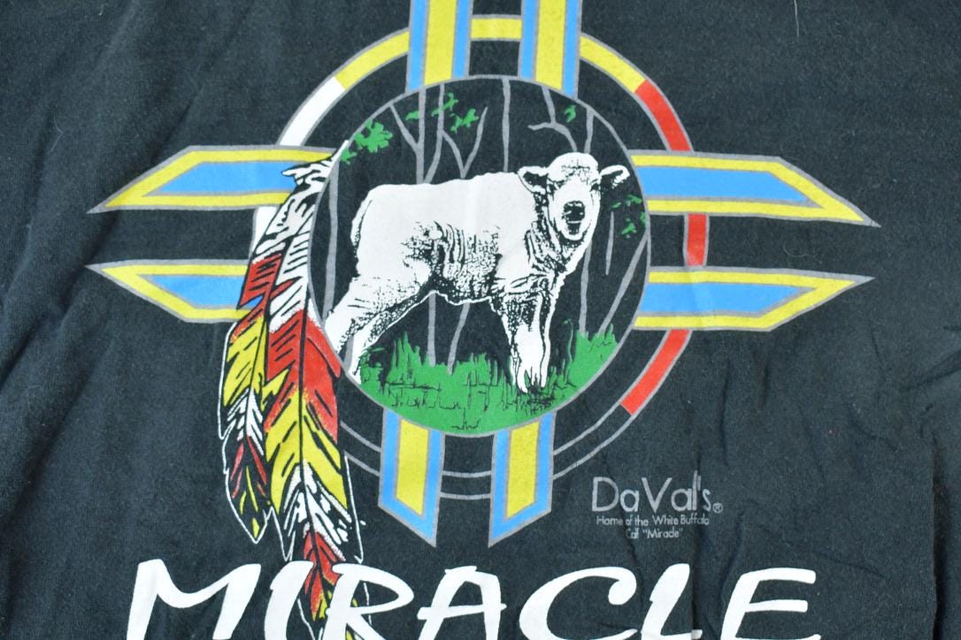 Vintage 1990s buffalo Miracle Western Souvenir T-Shirt
