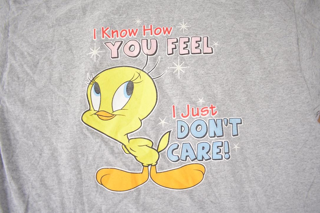 Vintage 1990s Tweety Bird Attitude Loony Tunes Graphic Tee